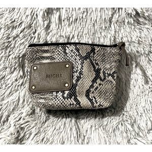 Miche Small Snakeskin Zipper Pouch